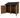 Wooden Log Store with Felt Roof and Doors W-146cm, H-126cm or 180cm, D-88cm - Brown Finish