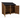 Wooden Log Store with Felt Roof, Doors and Shelf W-146cm, H-126cm or 180cm, D-88cm - Brown Finish