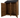 Wooden Log Store with Felt Roof and Doors W-146cm, H-126cm or 180cm, D-88cm - Brown Finish