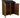 Wooden Log Store with Felt Roof, Doors and Shelf W-146cm, H-126cm or 180cm, D-88cm - Brown Finish