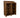 Wooden Log Store with Shelf W-146cm, H-126cm or 180cm, D-88cm - Brown Finish