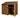 Wooden Garden Tool Storage with Shelf W-146cm, H-126cm or 180cm, D-88cm - Brown Finish