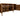 Wooden Log Store (Roof Sloping Back) with Doors and Shelf W-335cm, H-126cm or 180cm, D-88cm - Brown Finish