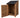 Wooden Log Store with Felt Roof and Door W-79cm, H-126cm or 180cm, D-88cm - Brown Finish