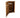 Wooden Log Store (Roof Sloping Back) with Door W-119cm, H-126cm or 180cm, D-88cm - Brown Finish