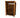 Wooden Log Store (Roof Sloping Back) W-119cm, H-126cm or 180cm, D-88cm - Brown Finish