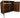 Wooden Log Store (Roof Sloping Back) with Doors and Shelf W-227cm, H-126cm or 180cm, D-88cm - Brown Finish