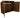 Wooden Log Store (Roof Sloping Back) with Doors W-227cm, H-126cm or 180cm, D-88cm - Brown Finish