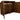 Wooden Log Store (Roof Sloping Back) with Doors W-227cm, H-126cm or 180cm, D-88cm - Brown Finish