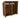 Wooden Log Store (Roof Sloping Back) with Shelf W-187cm, H-126cm or 180cm, D-88cm - Brown Finish
