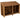 Wooden Log Store W-187cm, H-126cm or 180cm, D-88cm - Brown Finish