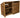 Wooden Garden Tool Storage (Roof Sloping Back) with Shelf W-187cm, H-126cm or 180cm, D-88cm - Brown Finish