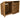 Wooden Garden Tool Storage (Roof Sloping Back) W-187cm, H-126cm or 180cm, D-88cm - Brown Finish
