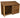 Wooden Garden Tool Storage W-187cm, H-126cm or 180cm, D-88cm - Brown Finish