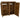 Wooden Garden Tool Storage (Roof Sloping Back) W-187cm, H-126cm or 180cm, D-88cm - Brown Finish