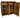 Wooden Garden Tool Storage (Roof Sloping Back) with Shelf W-187cm, H-126cm or 180cm, D-88cm - Brown Finish