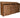 Wooden Log Store with Doors and Shelf W-335cm, H-126cm or 180cm, D-88cm - Brown Finish