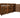 Wooden Garden Tool Storage (Roof Sloping Back) with Shelf W-335cm, H-126cm or 180cm, D-88cm - Brown Finish