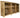 Wooden Log Store with Shelf W-335cm, H-126cm or 180cm, D-88cm
