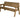 Consilium Garden Fence Bench With Backrest - Rustic Finish