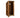 Wooden Log Store (Roof Sloping Back) W-79cm, H-126cm or 180cm, D-88cm - Brown Finish