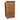 Wooden Log Store with Door (Roof Sloping Back) W-99cm, H-126cm Or 180cm, D-88cm - Brown Finish