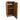 Wooden Log Store with Door and Shelf (Roof Sloping Back) W-99cm, H-126cm Or 180cm, D-88cm - Brown Finish