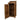 Wooden Garden Tool Storage with Shelf W-79cm, H-126cm or 180cm, D-88cm - Brown Finish