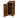 Wooden Log Store with Door W-79cm, H-126cm or 180cm, D-88cm - Brown Finish