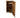 Wooden Log Store (Roof Sloping Back) with Door and Shelf W-119cm, H-126cm or 180cm, D-88cm - Brown Finish
