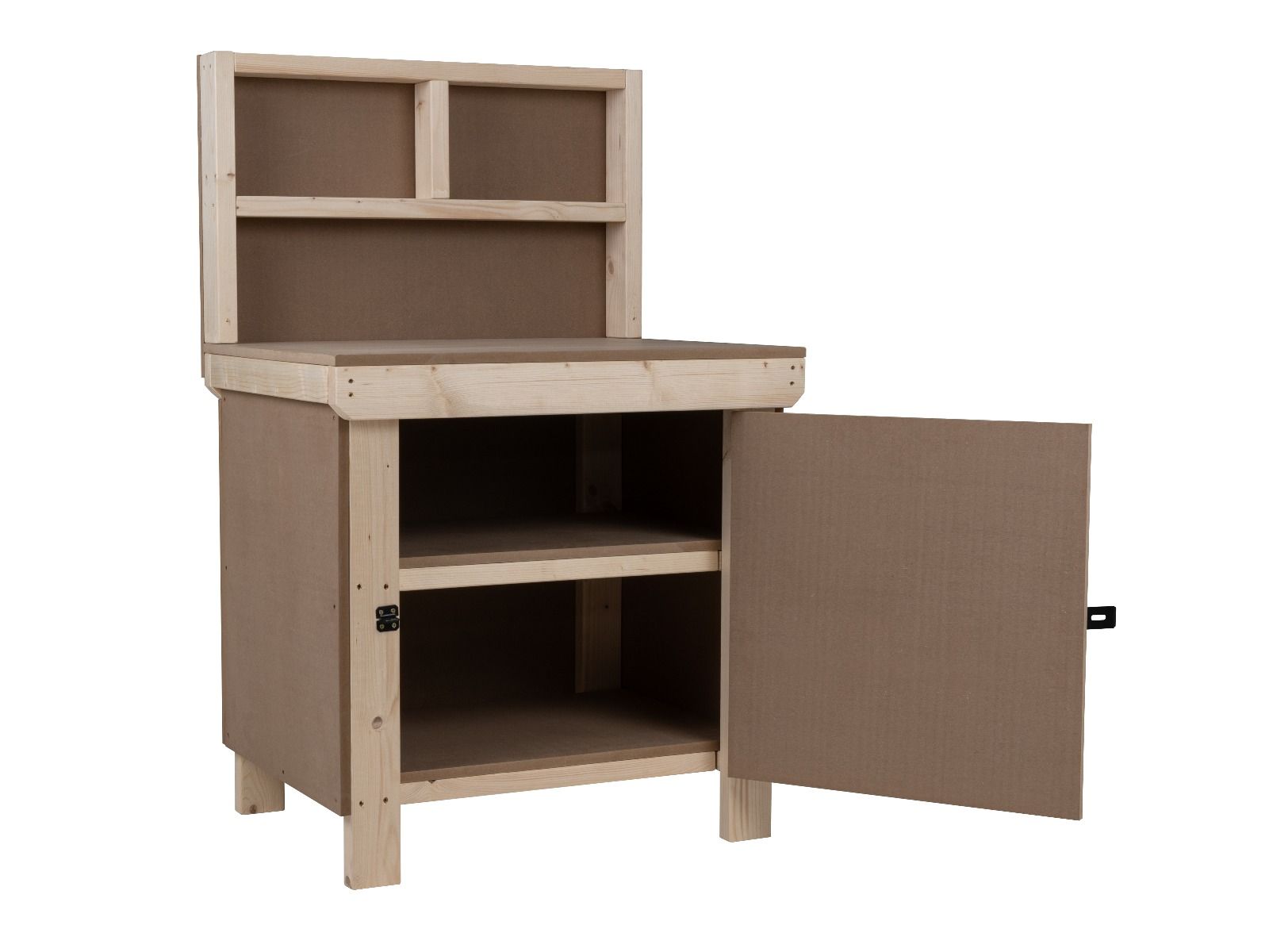 Wooden MDF Top Workbench With Lockable Cupboard (V.9) – Arbor Garden ...