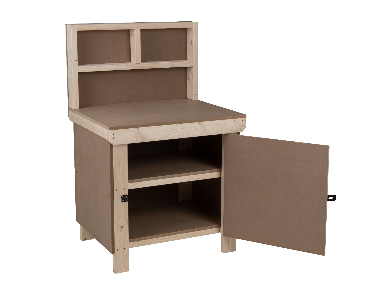 Wooden MDF Top Workbench With Lockable Cupboard (V.9) – Arbor Garden ...