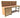 Wooden Eucalyptus top tool cabinet workbench with storage shelf (V.7) with back panel