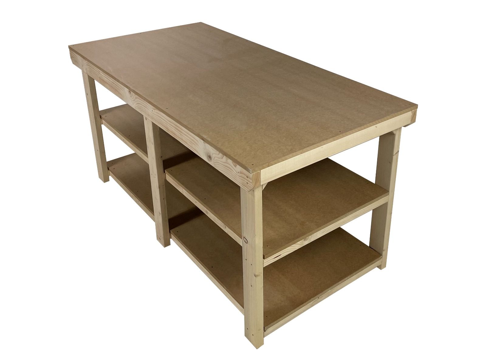 4ft Depth Wooden Workbench | MDF Top for Reliable Performance – Arbor ...