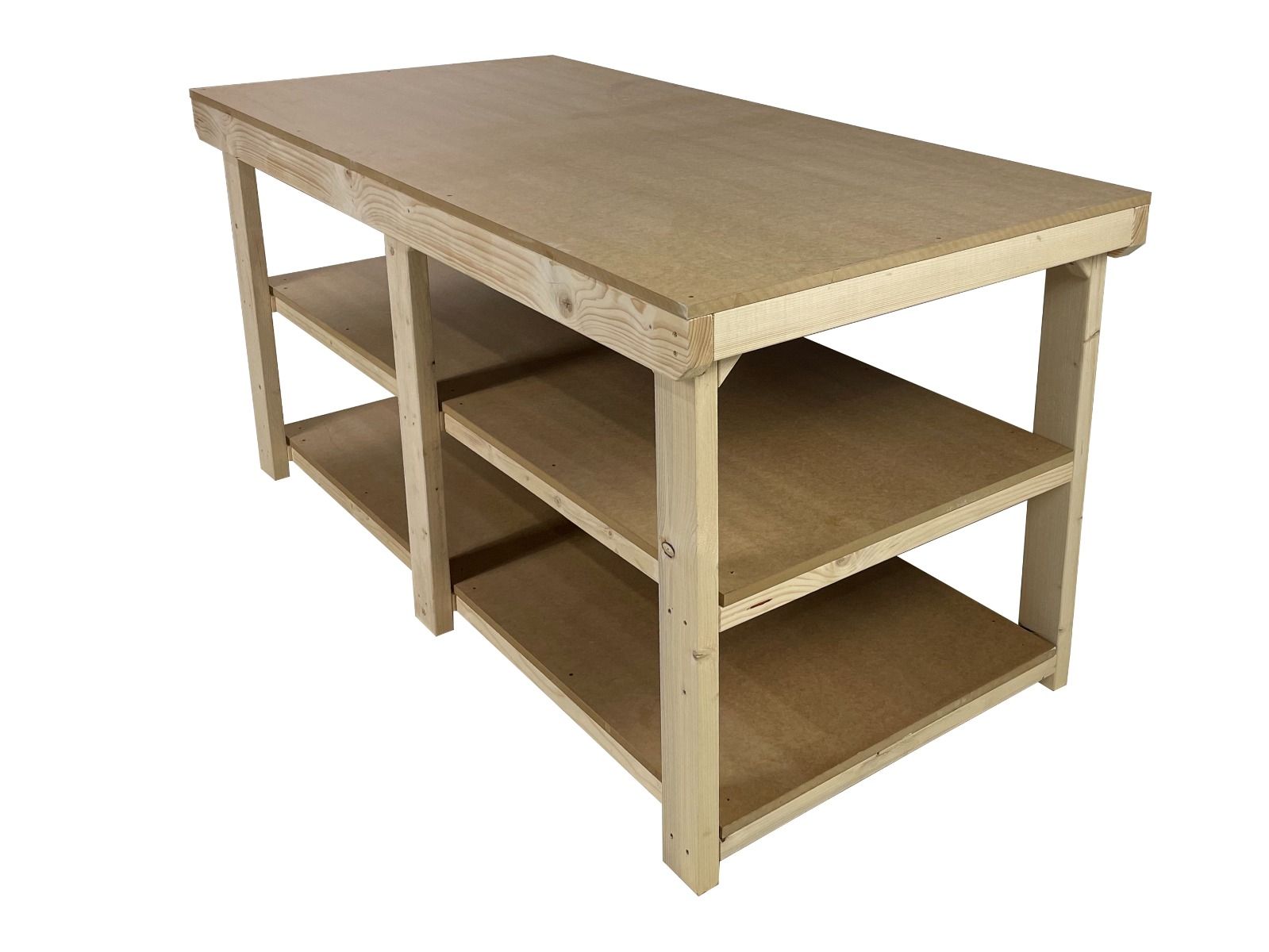 4ft Depth Wooden Workbench | MDF Top for Reliable Performance – Arbor ...