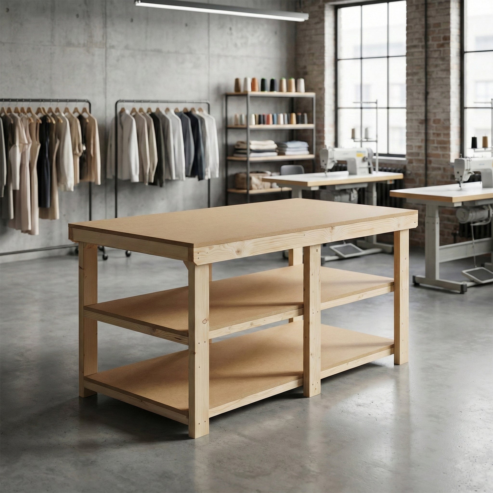 3ft Depth Wooden Workbench | MDF Top for Tough Tasks – Arbor Garden ...