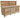 Wooden Eucalyptus Hardwood Top Workbench, Tool Cabinet With Drawers (V.2) With Back Panel
