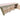 Wooden Eucalyptus hardwood top workbench, cabinet with lockable cupboard (V.3) double shelf