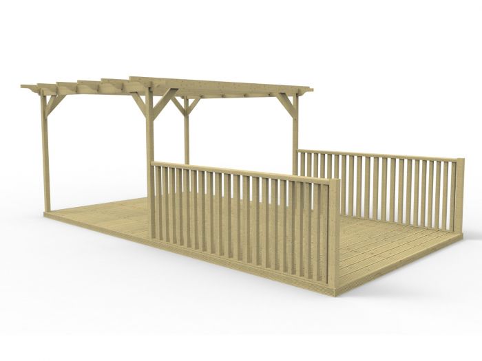 Elevate Outdoors Premium Pergola & Decking Kits with Balustrade Arbor Garden Solutions