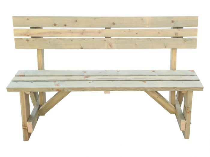 Victoria Garden Seat with Back Rest | Outdoor Fence Bench - Arbor ...