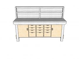 Acorn heavy-duty cupboard workbench (V.6)