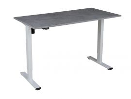 Gracilis Electric Ergonomic Standing/Seating Table with Table Top - Grey Chicago Concrete
