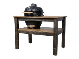 Grill Table, BBQ Kitchen Space for all ceramic kamado cookers (120cm Length x 80cm Width x 88cm Height) 