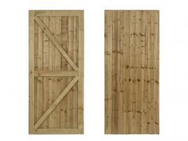 Featheredge Fully Framed Wooden Garden and Side Gates (v2)