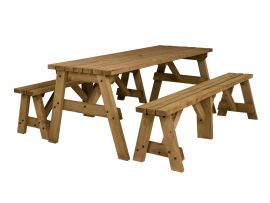VICTORIA Picnic Table & Benches Set 