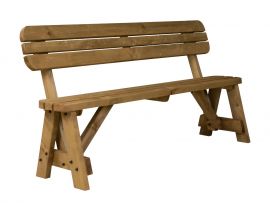 Victoria Rounded Bench With Back-Rest