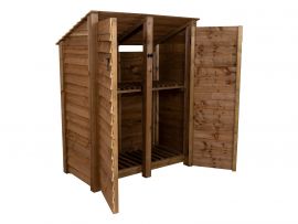 Wooden Log Store 4Ft or 6Ft (W-146cm, H-126cm / 180cm, D-88cm)