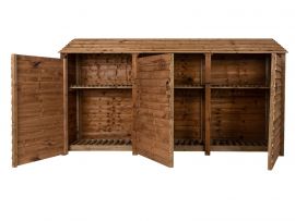 Wooden Log Store 4Ft or 6Ft (W-335cm, H-126cm / 180cm, D-88cm)