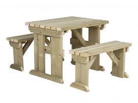 ASPEN Picnic Table Benches Set
