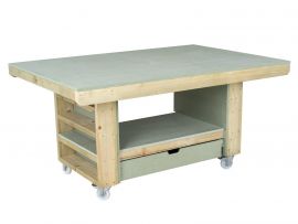 Art/craft table, project workbench with storage V.2.